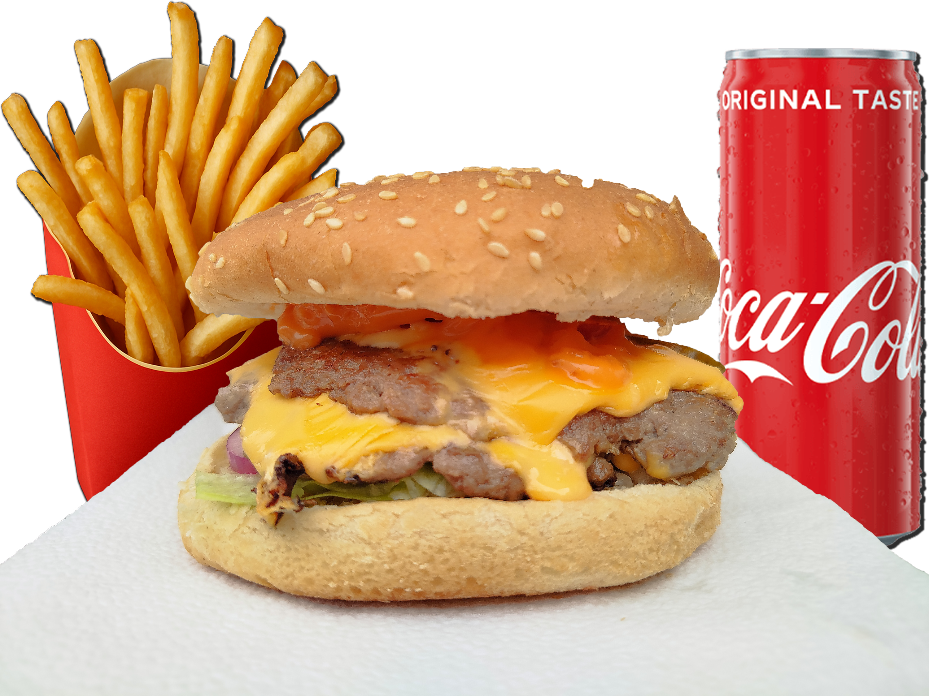 Double Cheeseburger Menü bestellen Wuppertal